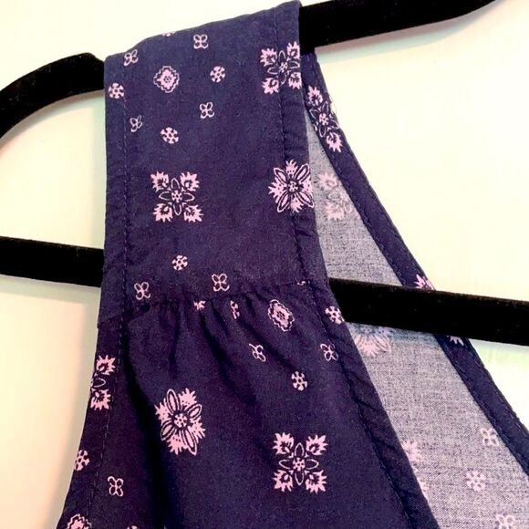 GAP V-neck border print sleeveless dress size XS - Picture 3 of 8